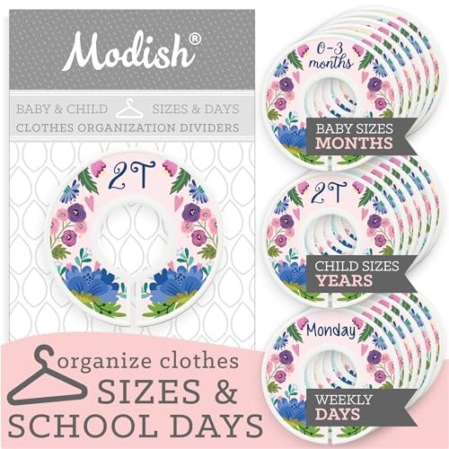 Kids Closet Organizers and Storage, Baby Toddler Child Hanging Clothes Size - Picture 2 of 7