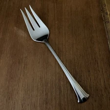 Gorham Design Studios Trilogy -Ribbed-Stainless Steel 18/8 9" Serving Meat Fork