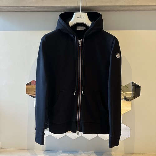Moncler Maglia Zip Hoodie - Schwarz - Medium