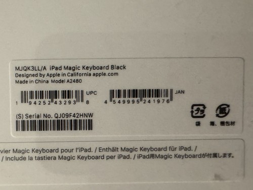 Apple Magic Keyboard for 12.9" iPad Pro 5th Gen., Black - US English - Afbeelding 3 van 4