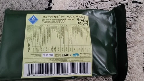 Ration Survival Individual POLAND Military MRE NATO Army One Meal Food