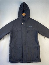 Burton Dry Ride Black Snowboard Ski Hooded Jacket Mens Small EUC