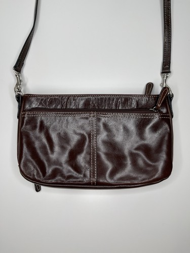 Giani Bernini Bandolera Organizador Cuero Marrón RFID Mujer’s Cartera Bolso de Mano - Imagen 2 de 9