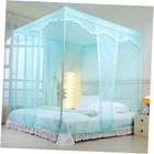 Bed Canopy, Princess Bed Curtain Net for Solid 79"W x 79"L (Pack of 1) Green