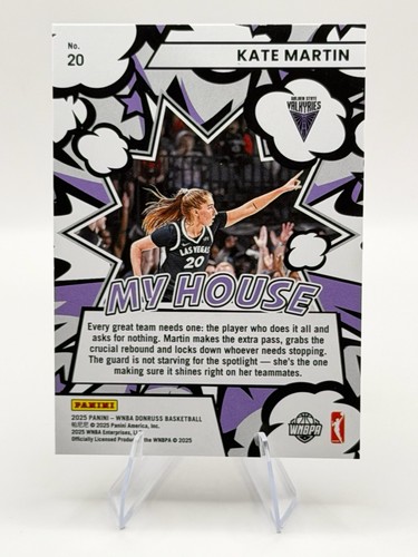 2025 Panini Donruss WNBA Kate Martin MY HOUSE Diamond SP ๐ฅ Aces - Picture 2 of 2