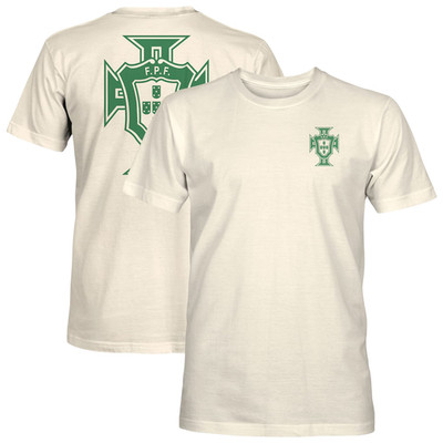 Portugal Soccer Inspired Big Logo Heavyweight Graphic Tee Shirt