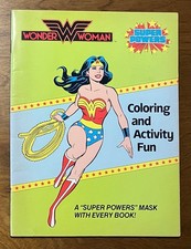 Wonder Woman Super Powers Coloring And Activity Fun Book DC Comics 1984 unused