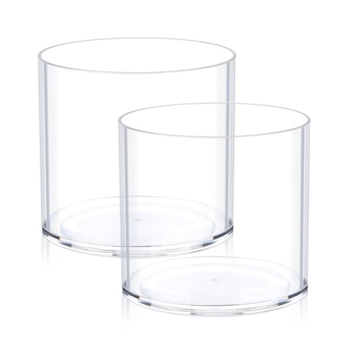 Flower Clear Vase Centerpiece for Home 1-Set of 2 Sizes, Wedding Party, Plast...
