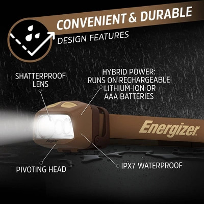 Energizer 575 Lumen Hybrid Powered LED Headlamp - Bild 2 von 4