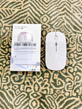 Wireless Bluetooth Mouse with USB Rechargeable RGB Mouse For Computer Laptop.