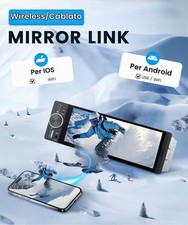 Autoradio 1 Din Wireless CarPlay Android Auto Mirror Link 6.28 Pollici Multimedi - Miniatura 3
