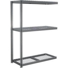 Industrial 3 Shelf Heavy Duty Boltless Shelving Add On 72""W x 24""D x 96""H