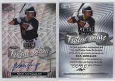 2021 Leaf Metal Draft Future Stars Silver Wave Nick Gonzales #FS-NG2 Auto