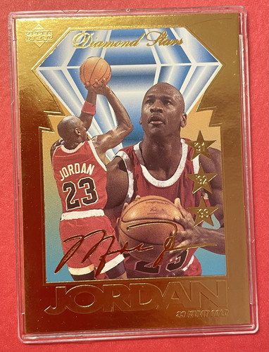 Upper Deck 1995 Michael Jordan Diamond Stars 23 KT Gold #16029
