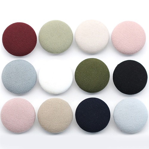 10pcs Cloth Cover Button Round Buttons For Suit Coat Clothes DIY Sewing Buckle - Picture 4 of 24