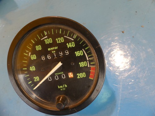 BMW R80 G/S Ez: 88 Tacho W737 Green Dial Cockpit 70376 - Picture 3 of 21