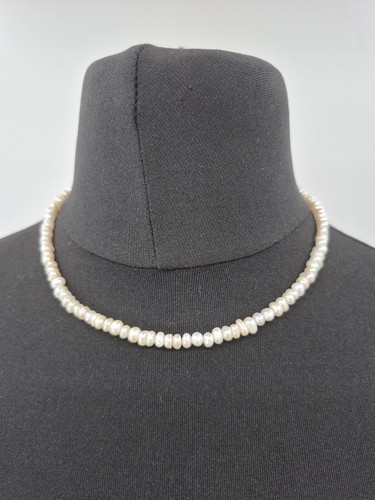 Real cultivated pearl choker necklace - length 42 cm box not included - Picture 3 of 6