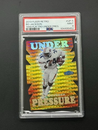 BO JACKSON 2013 FLEER RETRO UNDER PRESSURE PSA 9 AUBURN TIGERS, RARE! - Picture 1 of 3