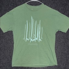 Quiksilver Surfboard Graphic Green Tee Medium