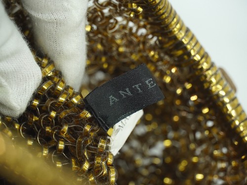 ANTEPRIMA Flower Wire Bag Vinyl Handbag Gold made in China - Picture 14 of 15