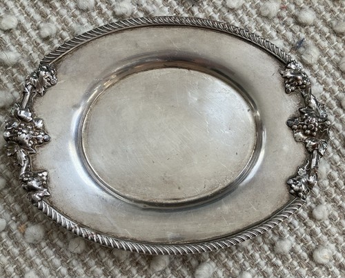 Vintage Oval Trinket Dish/small Serving Plate Possibly Silver Plate Unbranded - Picture 6 of 7