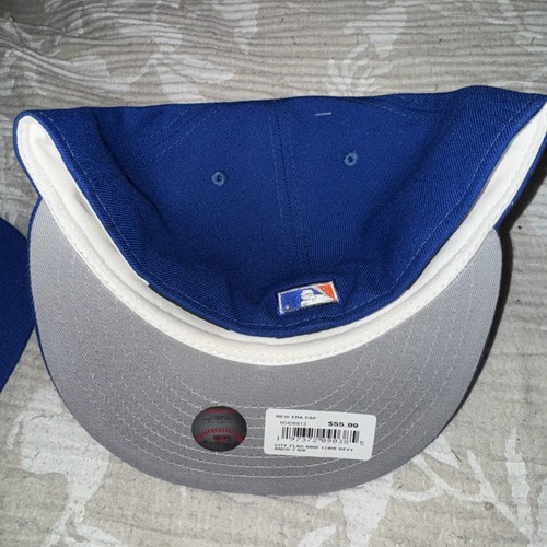 New Era Royal New York Yankees City Flagge 59FIFTY eng anliegende Mütze Größe 7 5/8 neu mit Etikett - Bild 8 von 10