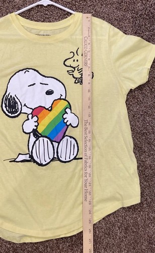 NWOT Peanuts Snoopy Woodstock yellow Short sleeve T-Shirt size 3xl (21) Juniors  - Bild 6 von 9