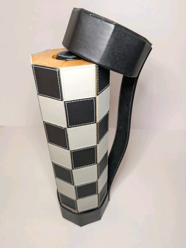 Umbra Rolz Dama Gioco Set Gioco da Tavolo in Pelle Gioco da Viaggio con Conservazione Magnetica - Foto 3 di 11