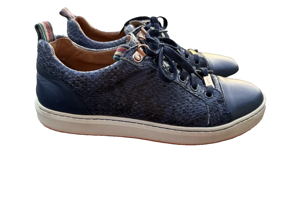 Zapatos de golf Royal Albartross para mujer The Sahara sin clavos cuero azul serpiente talla 7 Foto 2 de 4