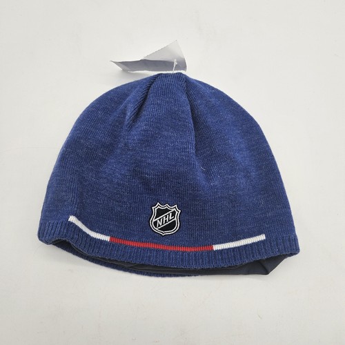 New York Rangers Mütze Beanie Herren blau NHL Hockey Wende Strick Winter Reebok - Bild 2 von 7