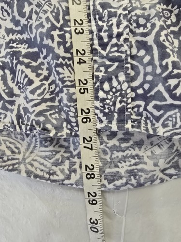 American Eagle Hawiian Shirt White Blue Tropical Collared Button-up Short Sleeve - Picture 11 of 16
