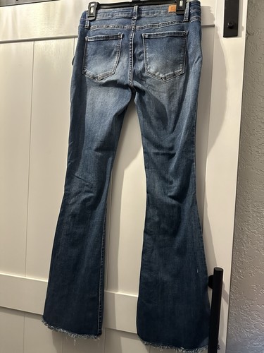 Jeans donna Simple Society taglia 5/27 blu medio vita media svasato nuovo con etichette - Foto 10 di 16