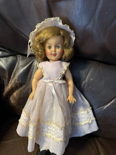 Vintage 1950er Ideal St-12-N SHIRLEY TEMPLE Puppe Vinyl Schlafaugen 12 Zoll