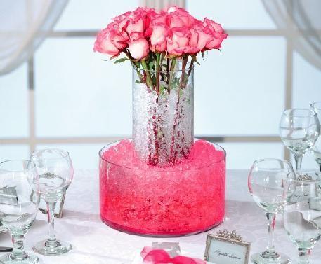 colorido relleno de jarrón agua cristal boda gel pieza central elegante relleno de jarrón - Imagen 74 de 114