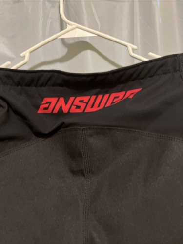 Answer Racing Syncron Voyd WMX Off-Road Pants Black/Charcoal/Pink/Red Sz 9/10 - Picture 6 of 10