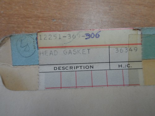 NOS OEM Honda Cylinder Head Gasket 1974-1977 CB360 CL360 CJ360 12251-369-306 - Picture 3 of 3