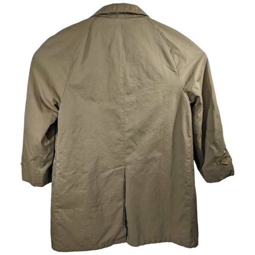 Brooks Brothers Coat Jacket Trench Khaki Mens Sz 42R Large Brookstraveller Beige - Picture 2 of 14
