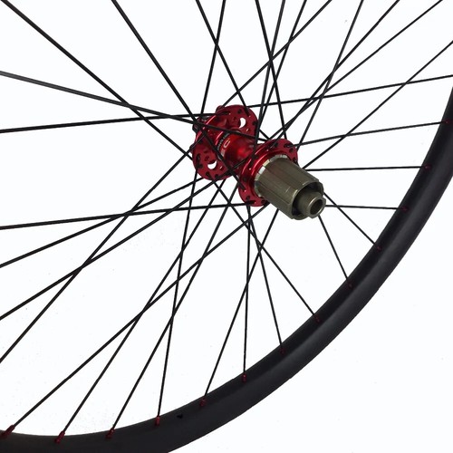 Set ruote mountain bike 650B carbonio AM 35mmx25mm clincher ruota tubeless senza gancio - Foto 13 di 13