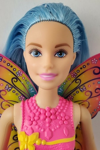 Barbie Dreamtopia Butterfly Fairy Doll Blue  Hair With Wings Princess  - Picture 3 of 6