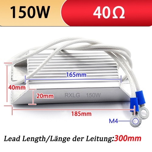 RXLG Aluminium Housed Inverter Resistors Braking Resistors 150W Power 5Ω To 500Ω - Picture 10 of 21
