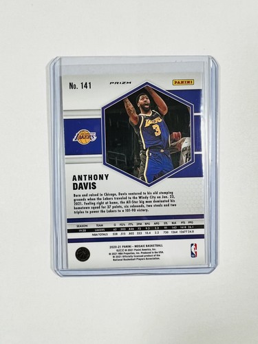 2020-21 Anthony Davis Panini Mosaic #141 Gold Wave Prizm SSP - Bild 2 von 2