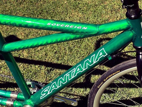Santana SOVEREIGN Tandem - SMALL - Couplers w/ Travel SafeCase GREEN / BLUE NEW - Picture 18 of 24
