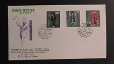 1962 Naha Ryukyu Island First Day Cover FDC Japan Dance Series Reprints
