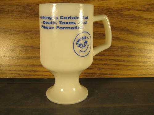 Death, Taxes and Plaque Formation - Think Floss Dentist Gift Irish Coffee Mug - Picture 3 of 6
