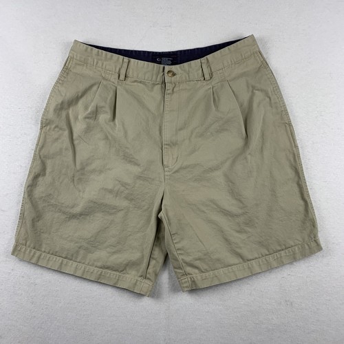 Vintage GANT Plissee Khaki Shorts Herren 34 100% Baumwolle - Bild 1 von 8
