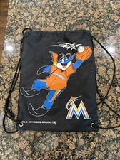 BILLY THE MARLIN KIDS CLUB BAG STRING BACKPACK MIAMI FLORIDA MARLINS MLB 2014