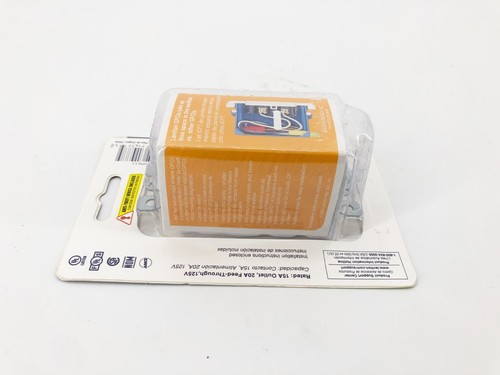 New Leviton GFNL1-I Slim Ivory GFCI Tamper-Resistant Receptacle w/ LED 125V 15A - Picture 5 of 6