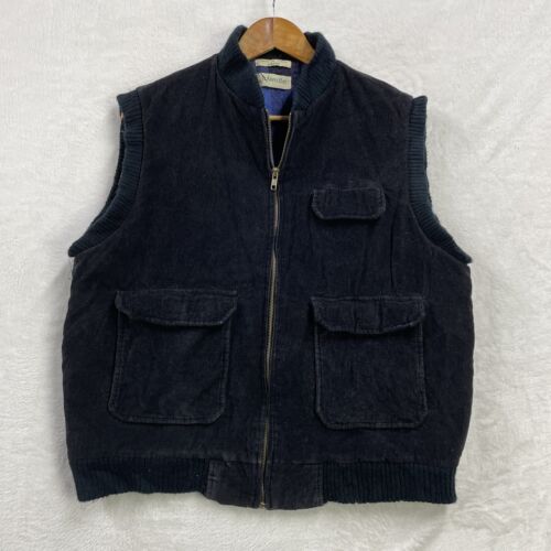 Vintage St Johns Bay Corduroy Vest Mens Size Large Blanket Lined Made in Korea - Picture 3 of 12