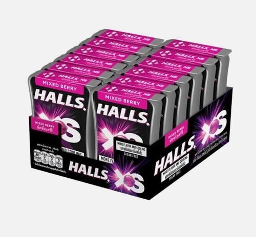 12X Halls XS Mentholyptus Lime Blueberry Mixed Berry Watermelon Cola Sugar Free - Picture 44 of 59