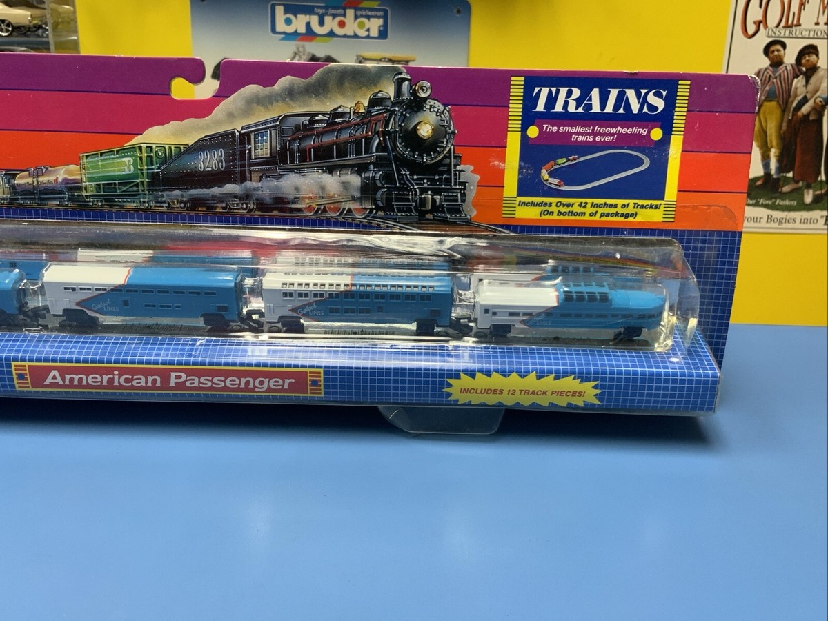 マイクロマシーンズ Micro Machines Trains - American Passenger - 1989 - Includes
